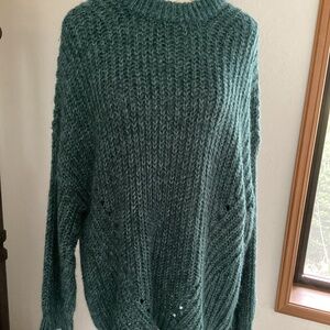 American Eagle Soft Big Knit Design Long Sweater